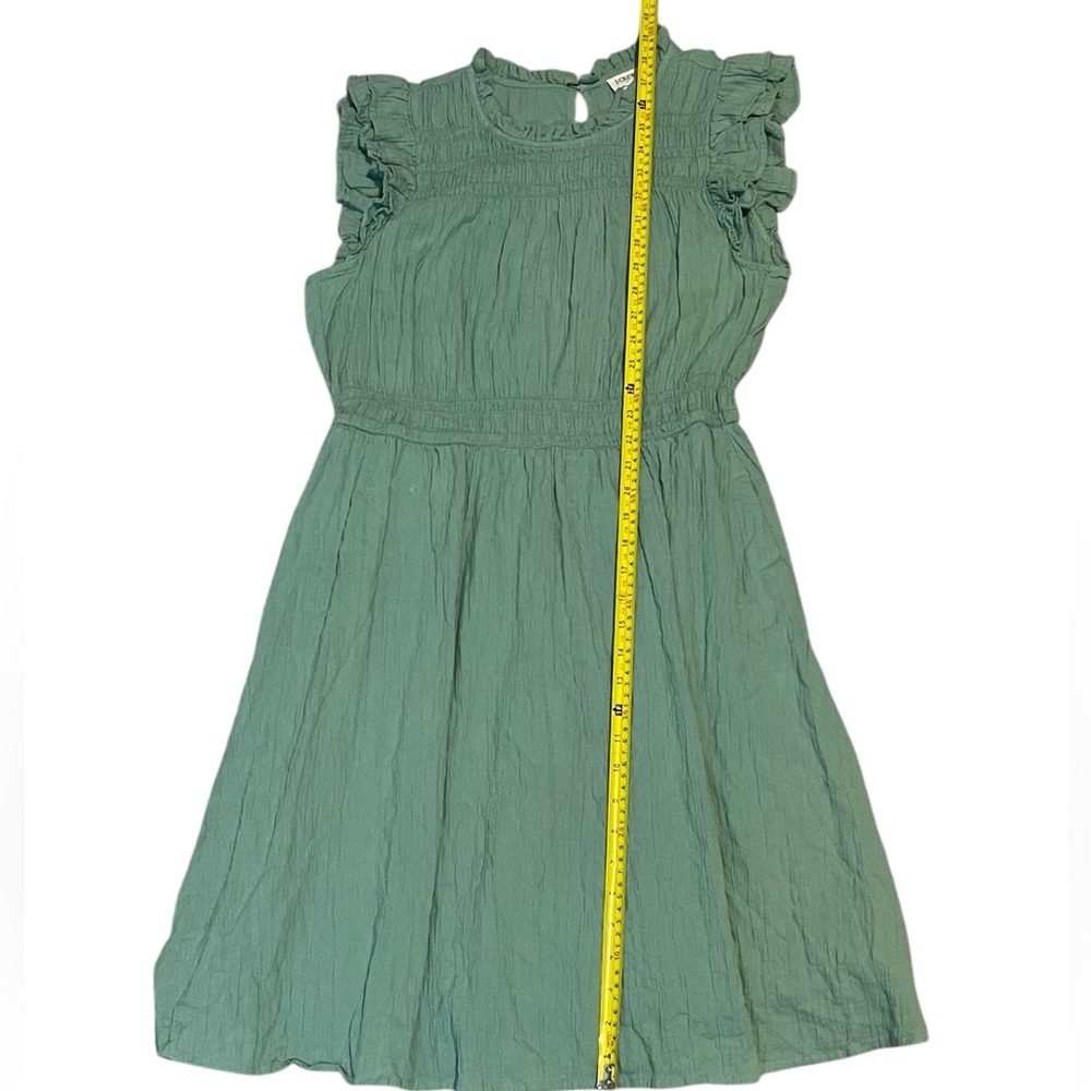 J.CREW Gauze Cottagecore Smocked Feminine sea green Woman’s Dress - Picture 4 of 4
